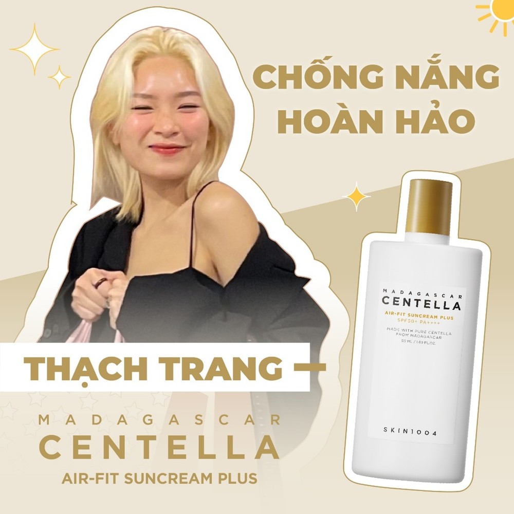 Kem chống nắng SKIN1004 là bạn đồng hành luôn có trong túi của Thạch Trang (My20s) trong những chuyến phám phá mới