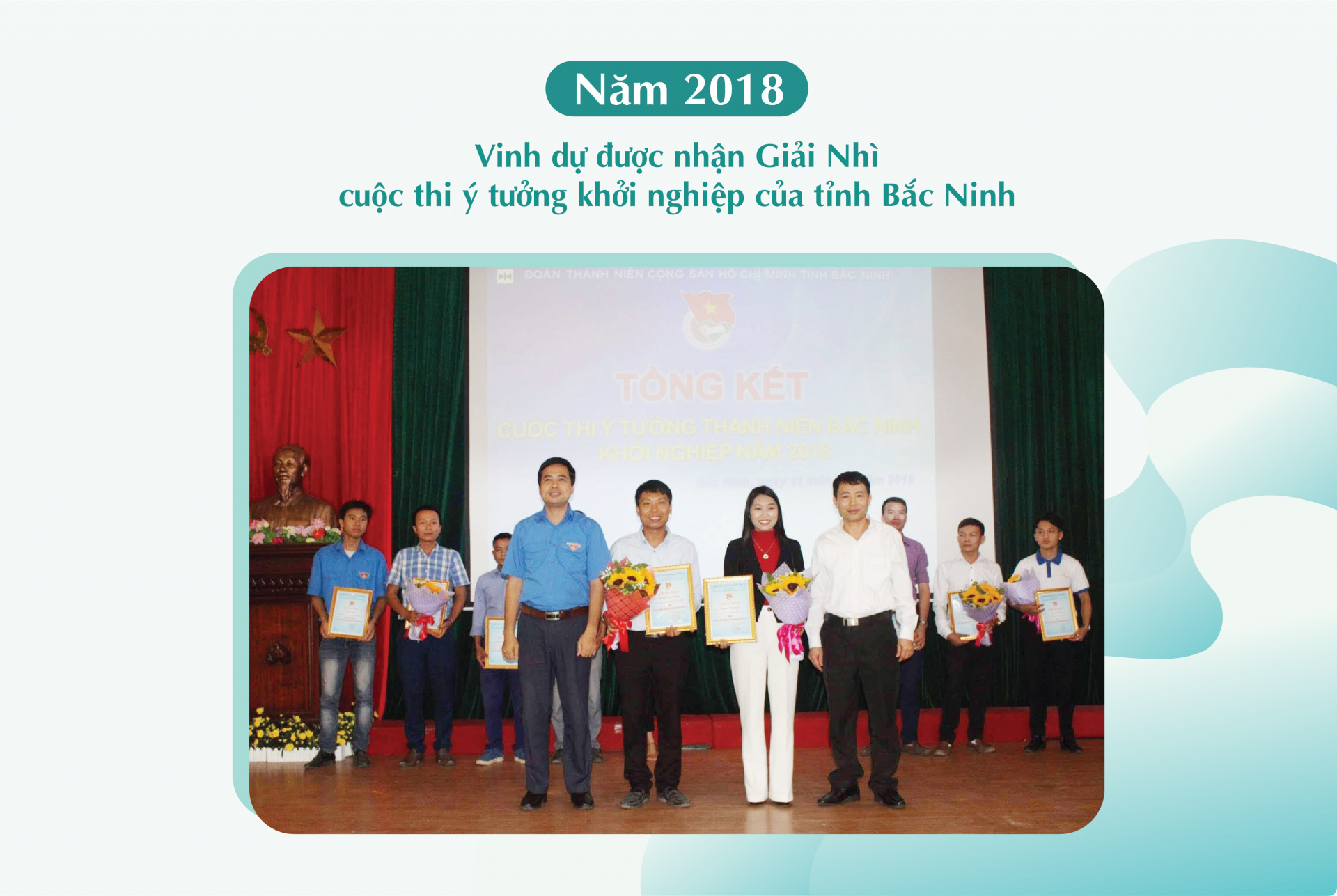 Năm 2018 Chị Hạnh vinh dự được nhận giải Nhì cuộc thi “Ý tưởng thanh niên Bắc Ninh khởi nghiệp”